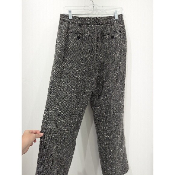 Rena Lange Trousers Womens Size 8 Black Tweed Vintage - Picture 6 of 12